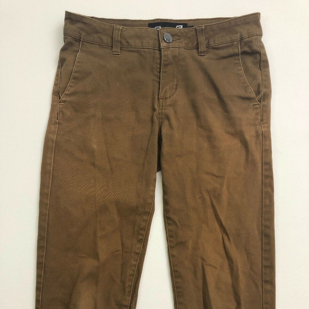 RSQ Jeans London Skinny Brown Skater Boys Teen 16